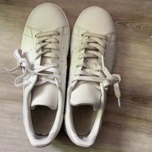 All White Adidas Stan Smith Shoes